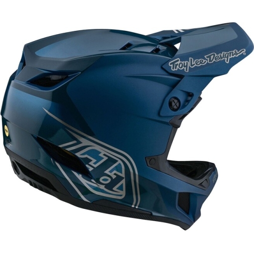 TLD D4 Polyacrylite Helmet Shadow Blue - Image 3