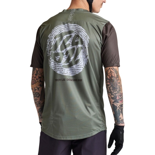 TLD Flowline Ss Jersey Flipped Olive - Image 6