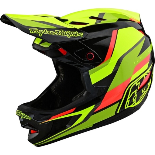 TLD D4 Carbon Helmet Omega Black / Yellow