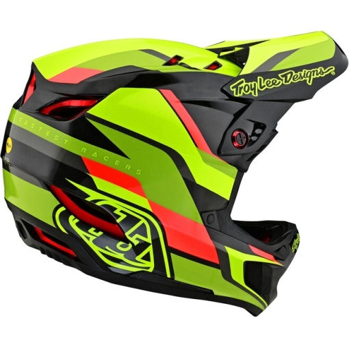 TLD D4 Carbon Helmet Omega Black / Yellow - Image 3