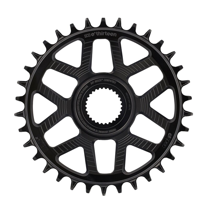 E13 Helix R e*spec Ring Bosch Gen4 Direct Mount 53mm Chainline Black