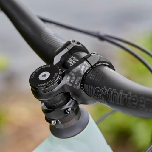 e13 Stem Top Cap Incl. Bolt & Headset Spacers Polished