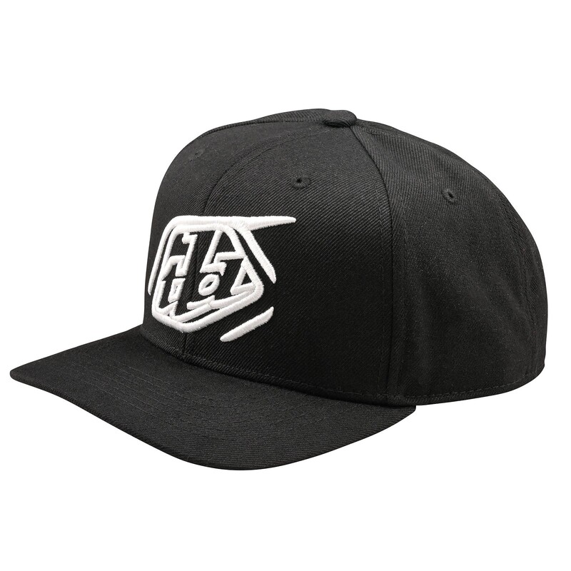 TLD Curved Snapback Hat Badge Black