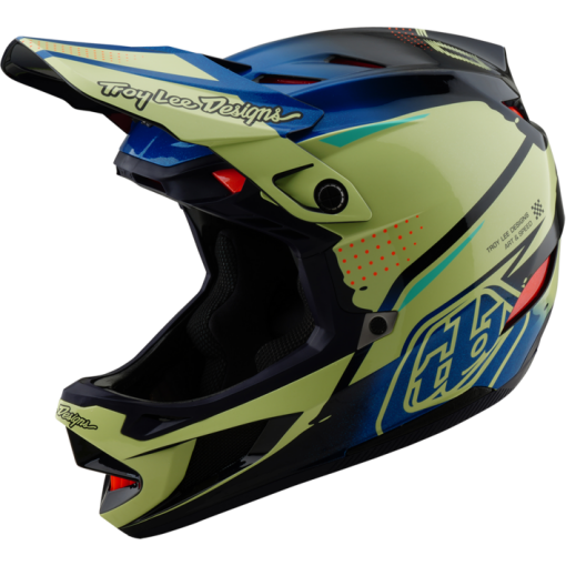 TLD D4 Composite Helmet W/Mips Drip Glo Yellow