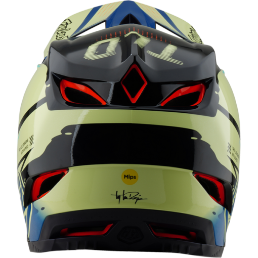 TLD D4 Composite Helmet W/Mips Drip Glo Yellow - Image 4