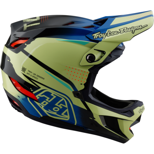 TLD D4 Composite Helmet W/Mips Drip Glo Yellow - Image 6