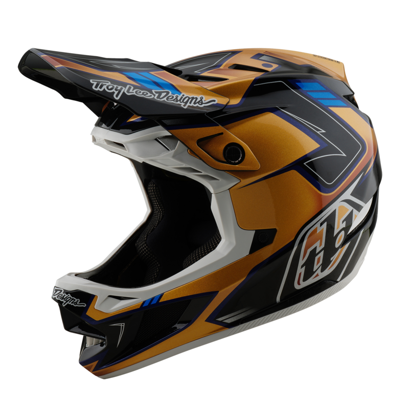 TLD D4 Composite Helmet, Royalty Black / Gold