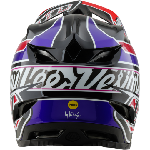TLD D4 Polyacrylite Helmet W/Mips Linear Black - Image 4