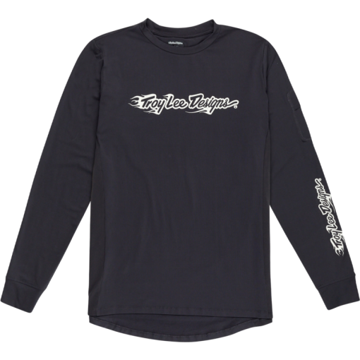 TLD Ruckus Long Sleeve Ride Tee Burn Out Carbon