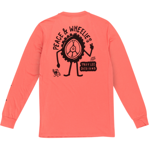 TLD Skyline Long Sleeve Ride Tee P&W Melon - Image 2