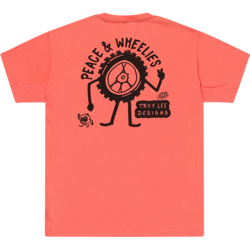 TLD Skyline Short Sleeve Ride Tee P&W Melon - Image 2