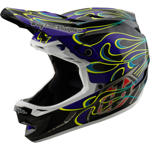 TLD D4 Carbon Helmet W/Mips Torched Black / Purple