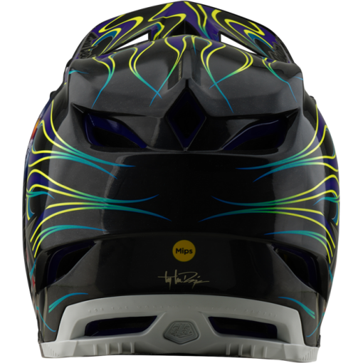 TLD D4 Carbon Helmet W/Mips Torched Black / Purple - Image 4
