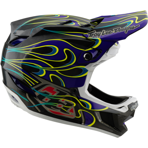 TLD D4 Carbon Helmet W/Mips Torched Black / Purple - Image 6