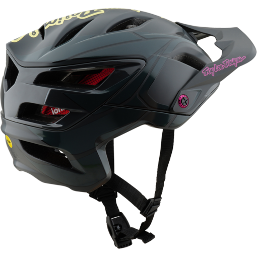 TLD A3 Helmet W/Mips Ghostwing Charcoal - Image 3