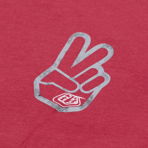 TLD Short Sleeve Tee Peace Out Fuchsia - Image 3