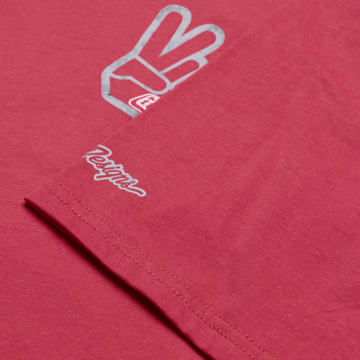 TLD Short Sleeve Tee Peace Out Fuchsia - Image 5