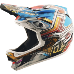 TLD D4 Carbon Helmet, Lowrider blue