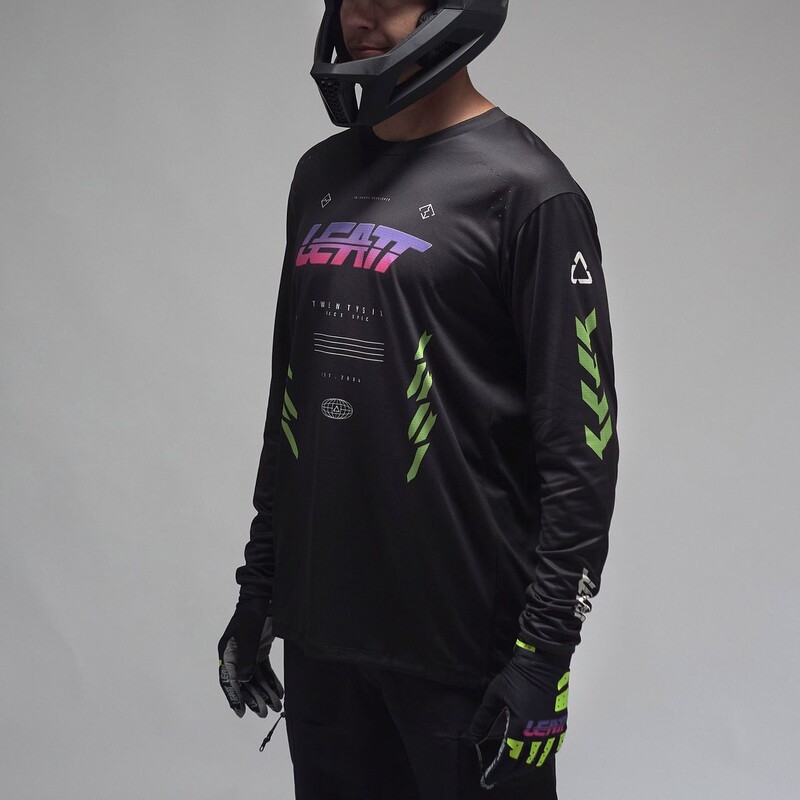 Leatt Jersey MTB Gravity 4.0 Long Sleeve Race Black - Image 5