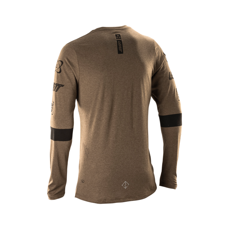 Leatt Jersey MTB Gravity 3.0 Long Sleeve Loam Brown - Image 2