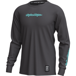 TLD Skyline Ride Long Sleeve Tee Signature Black / Real Teal