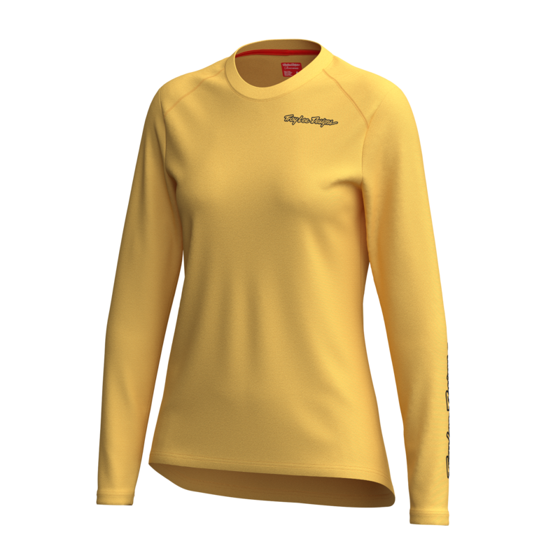 TLD Womens Lilium Pro Long Sleeve Jersey Mono Butter