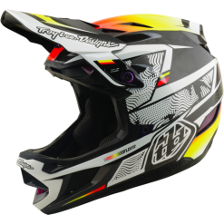 TLD D4 Carbon Helmet, Lined Up Black