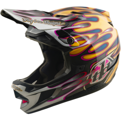 TLD D4 Carbon Helmet, Overspray Gold / Black