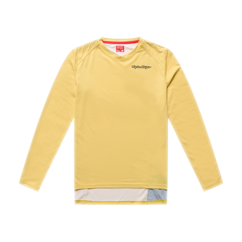 TLD Womens Lilium Pro Long Sleeve Jersey Mono Butter - Image 3