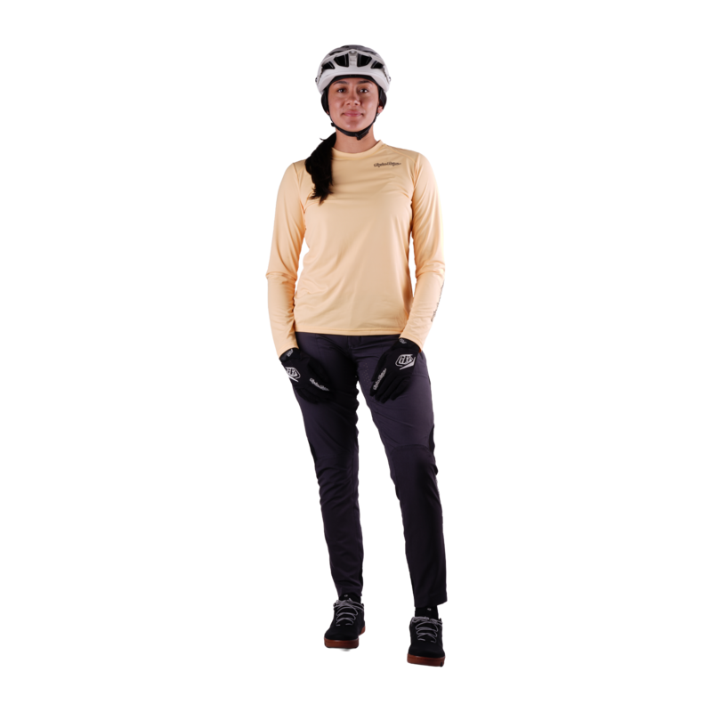 TLD Womens Lilium Pro Long Sleeve Jersey Mono Butter - Image 5