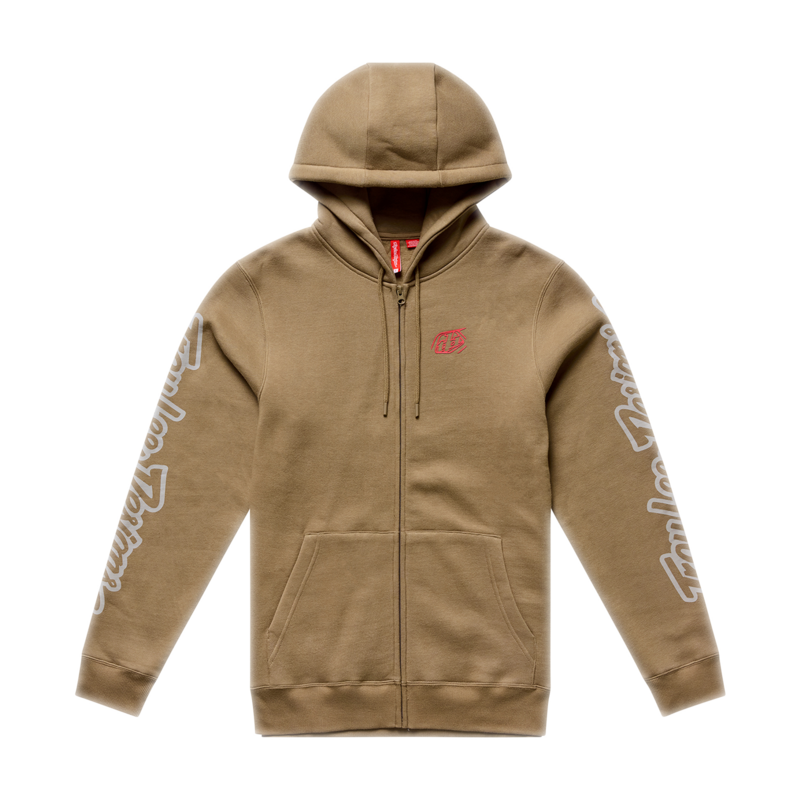 TLD Zip Up Hoodie Badge Sienna