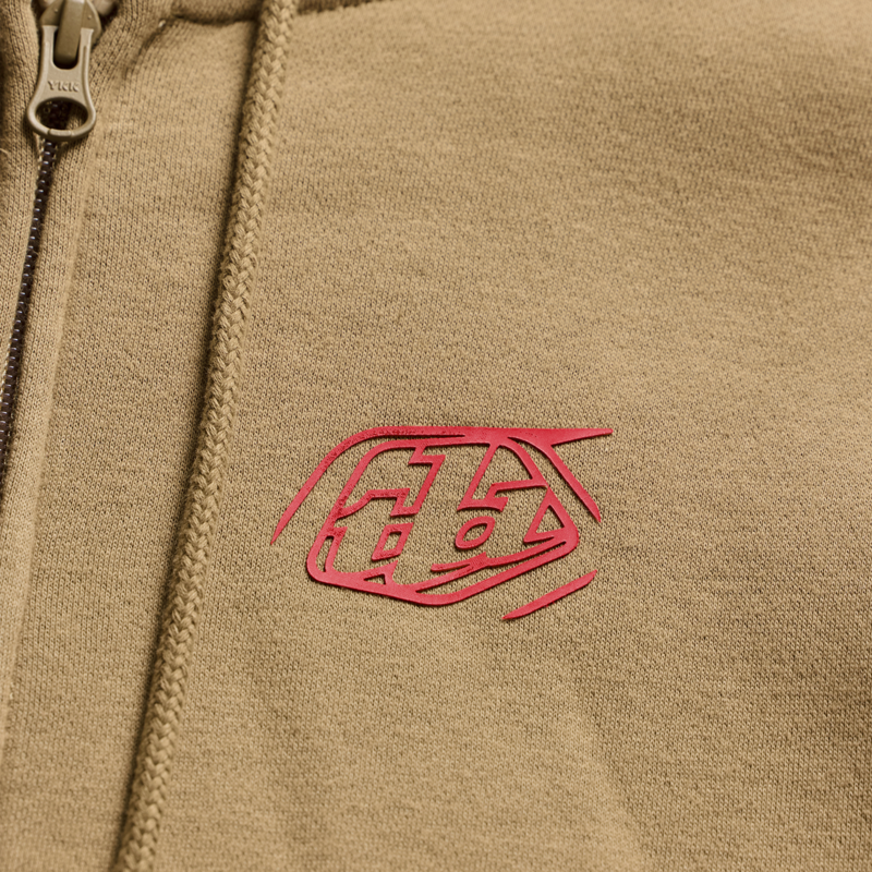 TLD Zip Up Hoodie Badge Sienna - Image 3