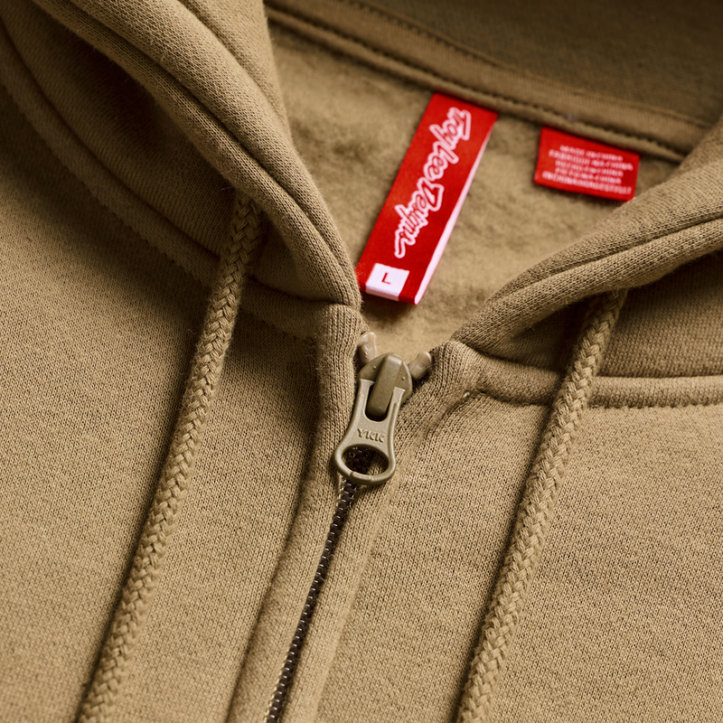 TLD Zip Up Hoodie Badge Sienna - Image 5