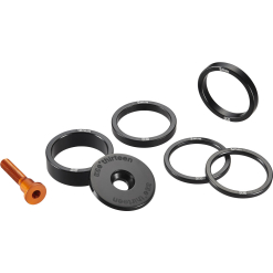 E13 Stem Top Cap Incl. Bolt & Headset Spacers Naranja