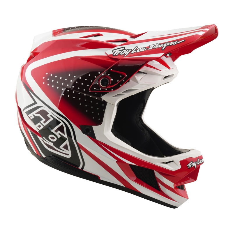 TLD D4 Polyacrylite Helmet, The Line Fire / White - Image 2