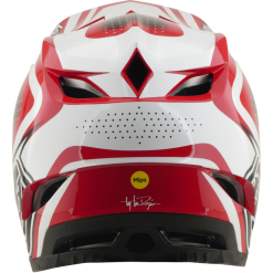 TLD D4 Polyacrylite Helmet, The Line Fire / White - Image 3