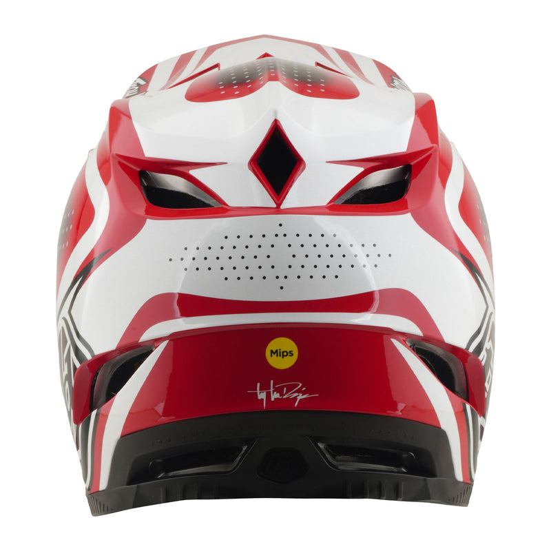 TLD D4 Polyacrylite Helmet, The Line Fire / White - Image 3
