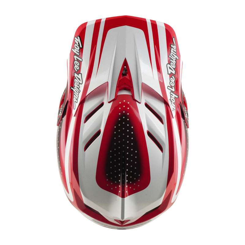 TLD D4 Polyacrylite Helmet, The Line Fire / White - Image 4