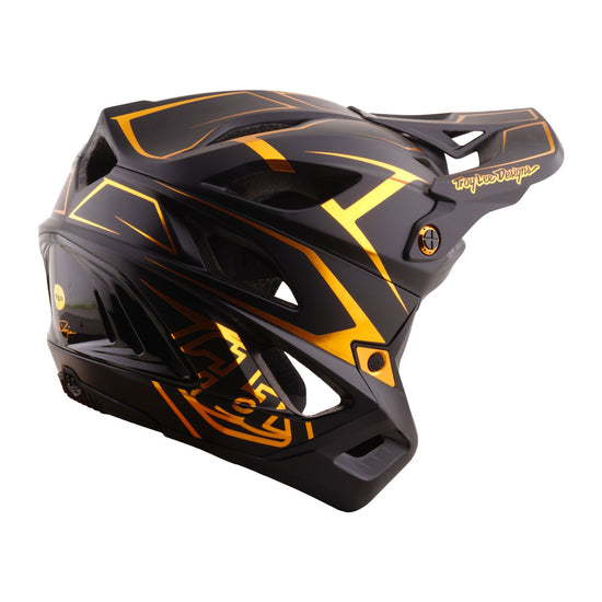 TLD Stage Stunt Helmet, Pinstripe Black - Image 4