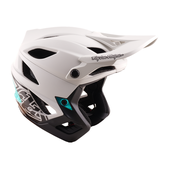 TLD Stage Stunt Helmet, Drone Pumice / Real Teal - Image 2
