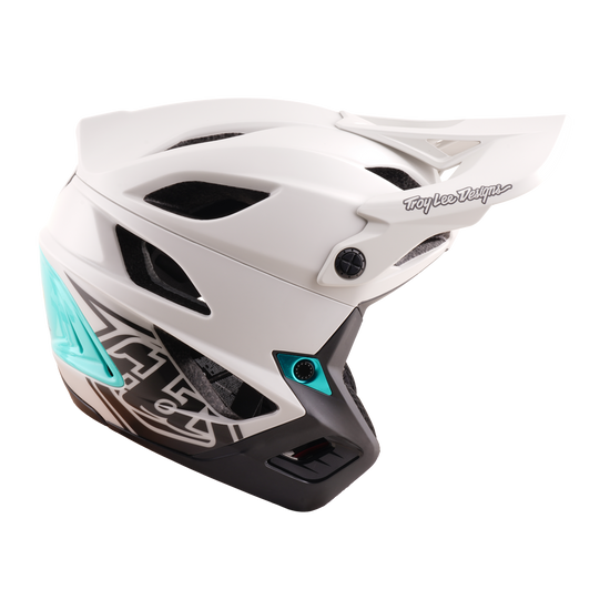 TLD Stage Stunt Helmet, Drone Pumice / Real Teal - Image 3
