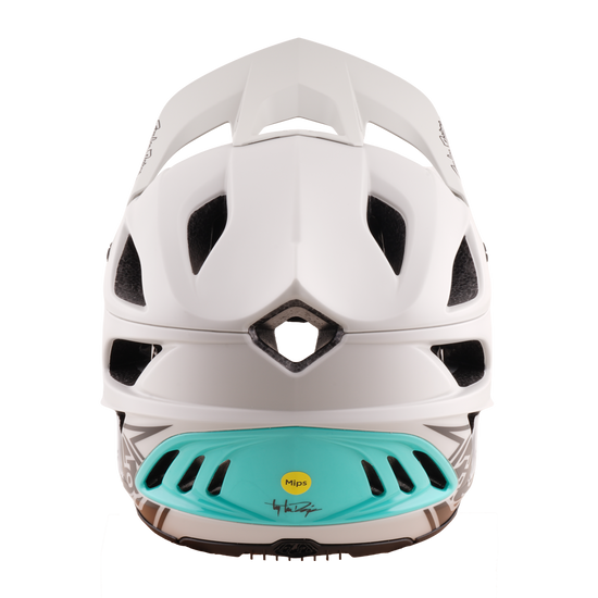 TLD Stage Stunt Helmet, Drone Pumice / Real Teal - Image 5