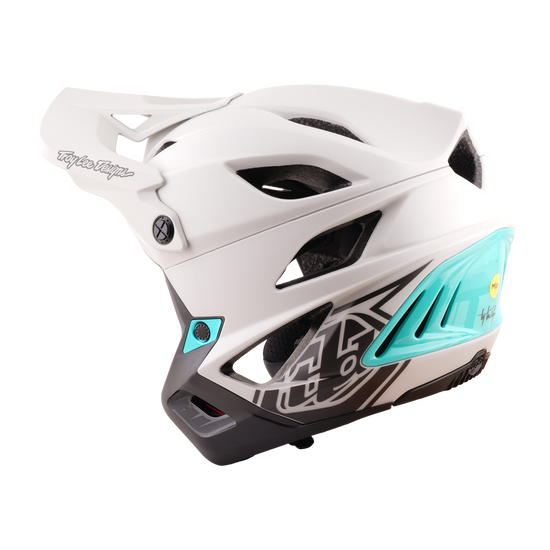 TLD Stage Stunt Helmet, Drone Pumice / Real Teal - Image 6