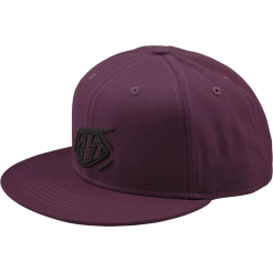 TLD Flat Bill Snapback Badge Sangria