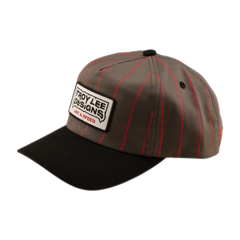 TLD Unstructured Curved Snapback Medieval Gray / Red