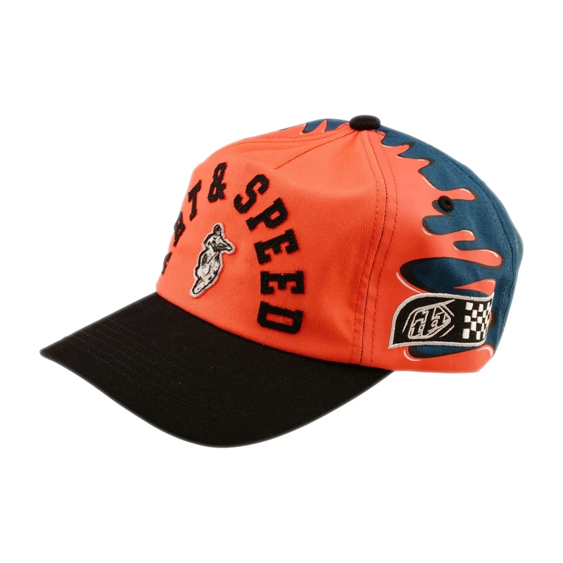 TLD Unstructured Curved Snapback Finish Line Coral / Blue