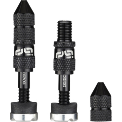 E13 Schrader Quickfill Tubeless Valves Gen2 16-24mm Depth 2 Pieces Black