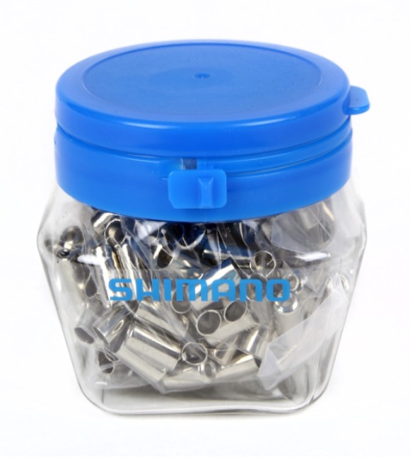 Shimano Jarrukuoren päätyholkki Ø 6 mm - metallia, 1pcs