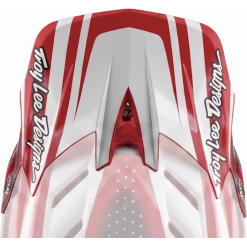 TLD D4 Visor The Line Fire / White
