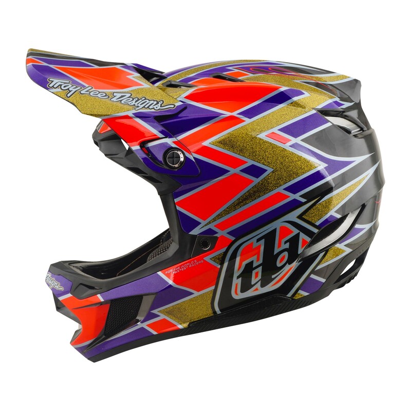TLD D4 Carbon Helmet, Flush Violet - Image 2